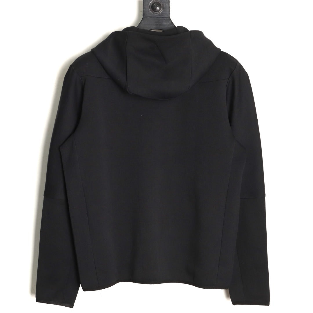 Nike Tech Fleece Windrunner Hooded Jacket – Black - back view