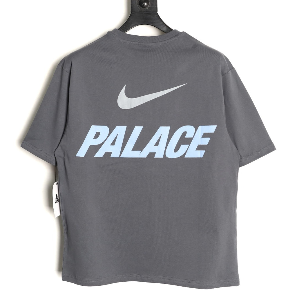 Nike x Palace Logo T-Shirt – Charcoal - back view