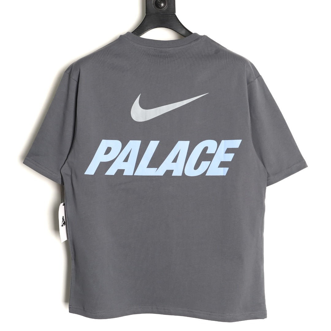 Nike x Palace Logo T-Shirt – Charcoal - back view