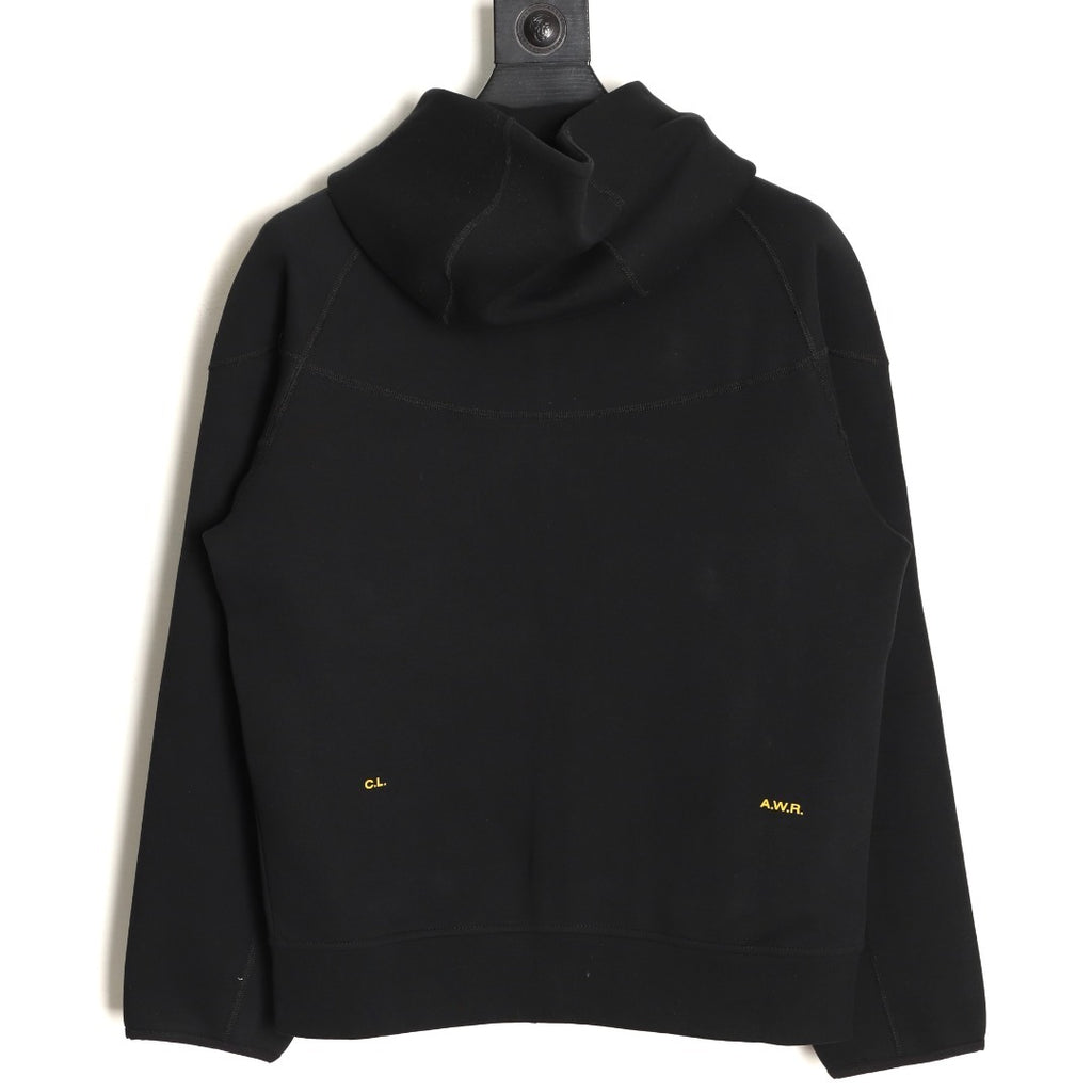 Nike x NOCTA Tech Fleece Zip Hooded Jacket – Black and Gold - back view