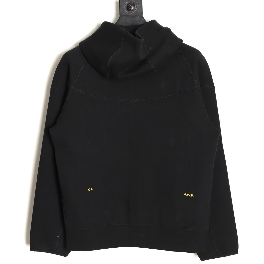 Nike x NOCTA Tech Fleece Zip Hooded Jacket – Black and Gold - back view