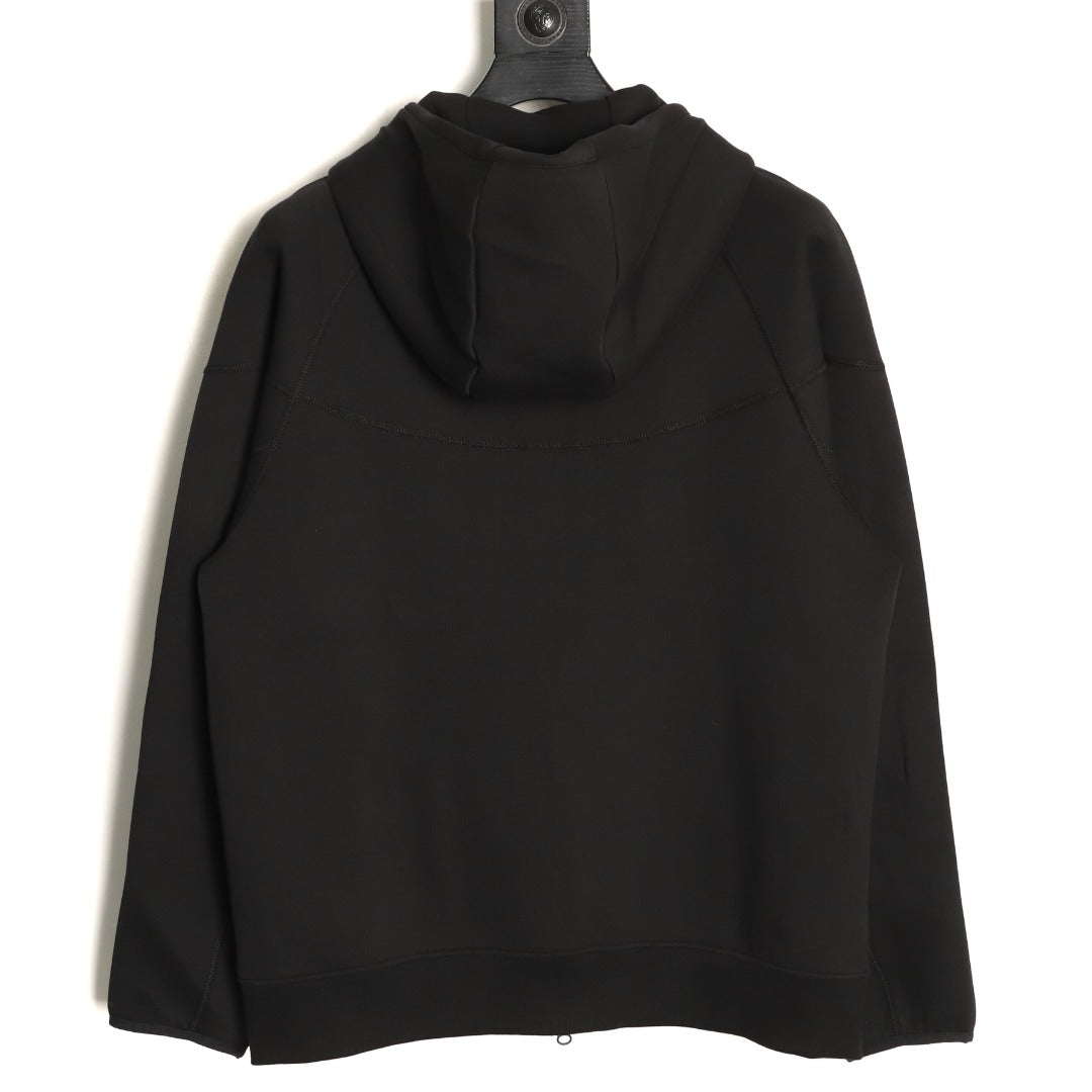Nike Tech Fleece Windrunner Hooded Jacket – Black - back view
