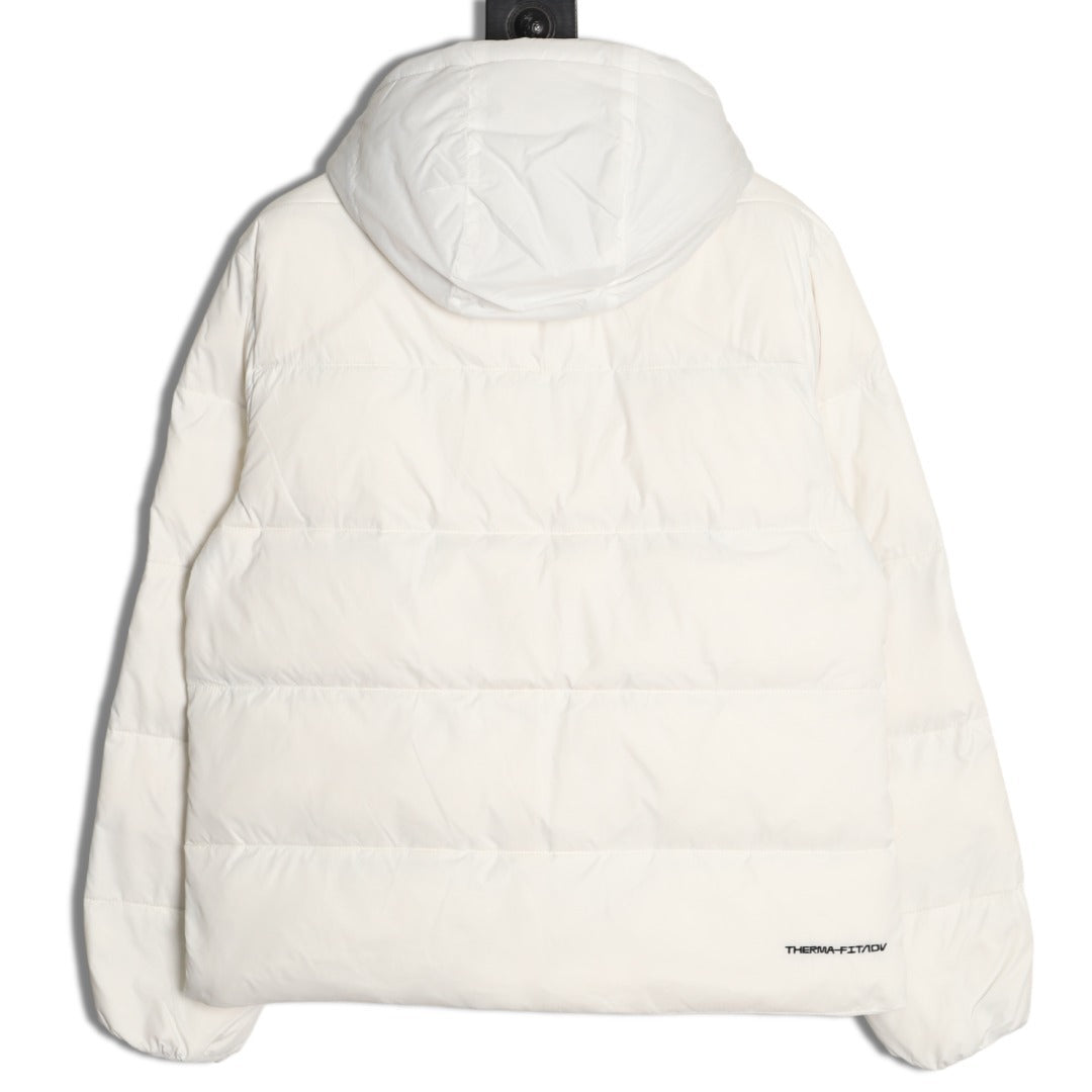 Nike Windrunner 2025 Lightweight Hooded Puffer Jacket – White - back view