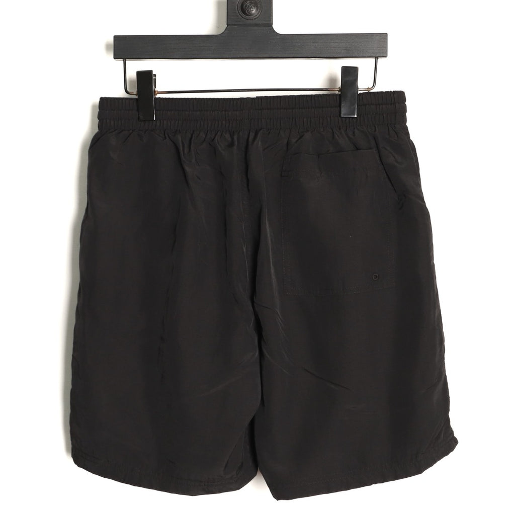 Nike Japan Double-Swoosh Woven Beach Shorts – Black - back view