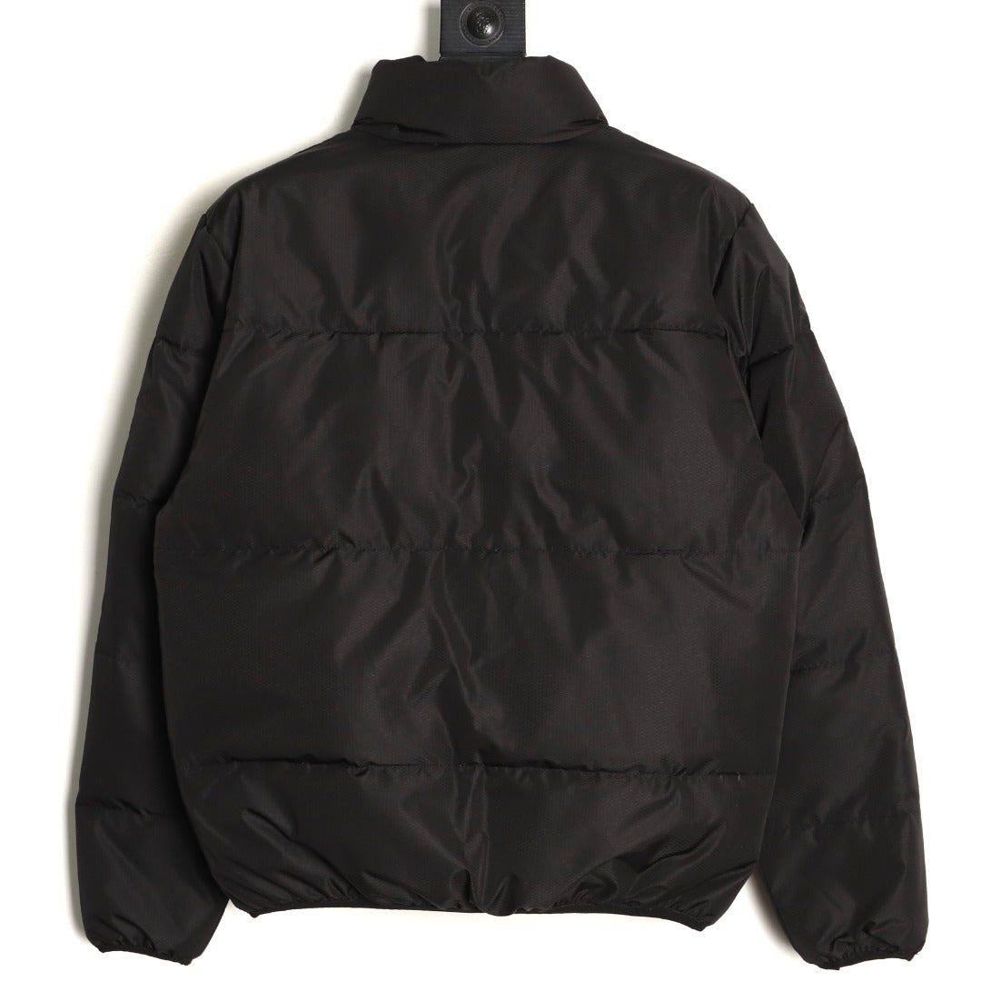 Nike Harrington Cropped Puffer Jacket – Black - back view
