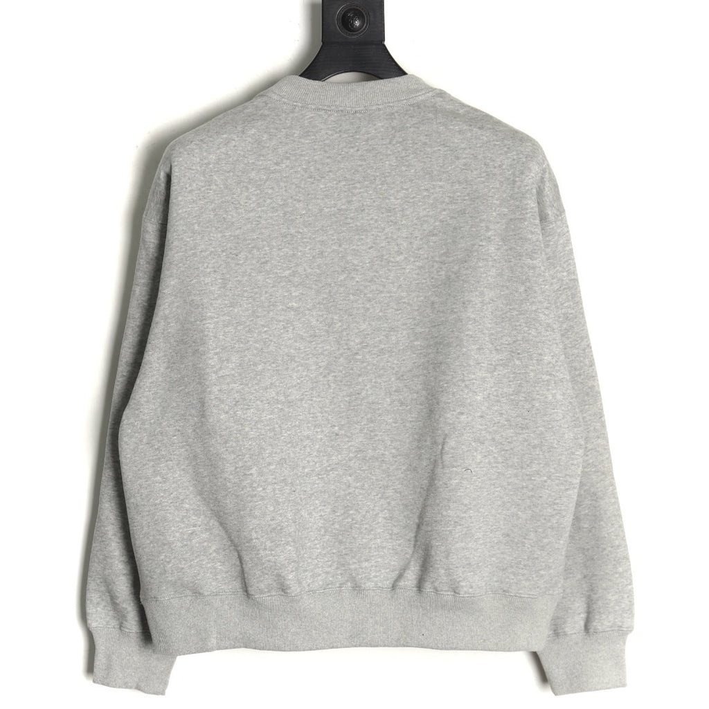 Nike x Stussy 23SS Embroidered Fleece Sweatshirt – Gray - back view