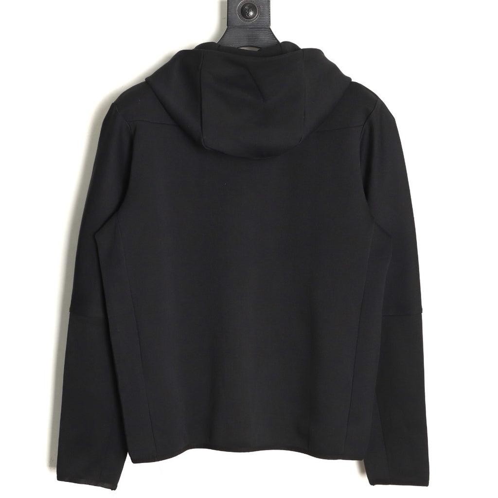 Nike Tech Fleece Windrunner Hooded Jacket – Black and Gray - back view