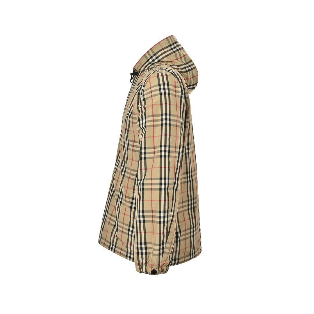 Burberry Reversible Check Equestrian Wind Jacket - side view