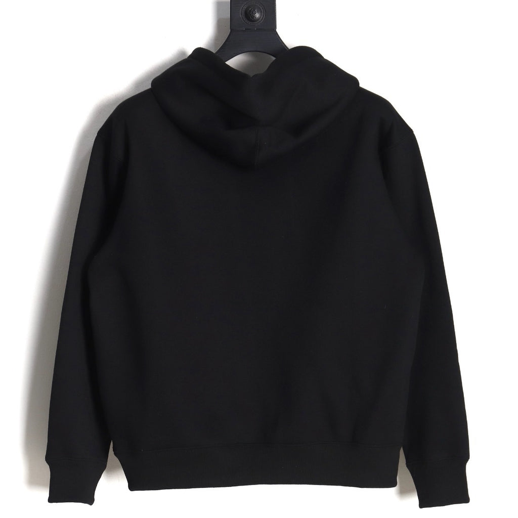 Nike x Stussy Embroidered Fleece Hoodie – Black - back view