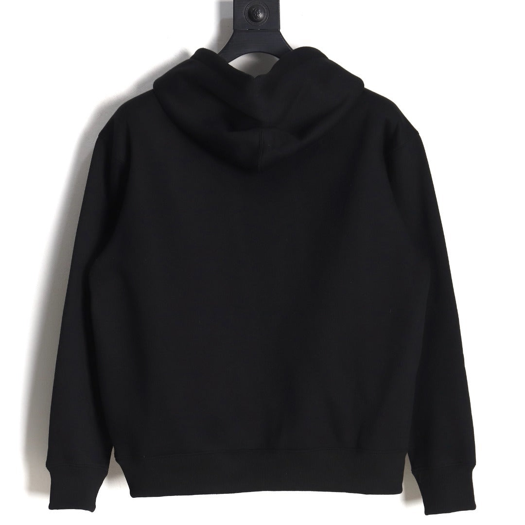 Nike x Stussy Embroidered Fleece Hoodie – Black - back view
