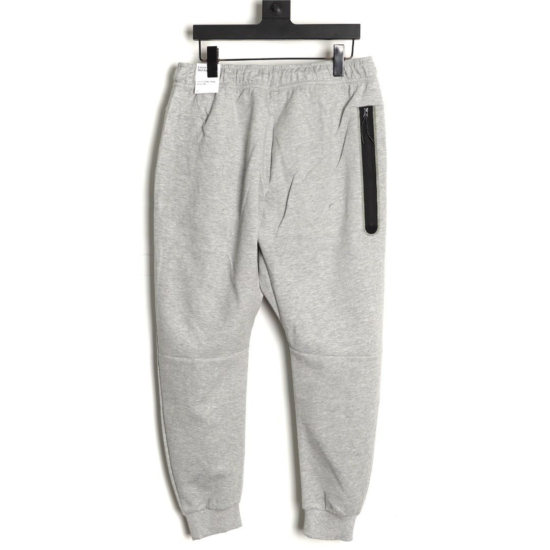 Nike Tech Fleece Windrunner Logo Pants – Light Gray - back view