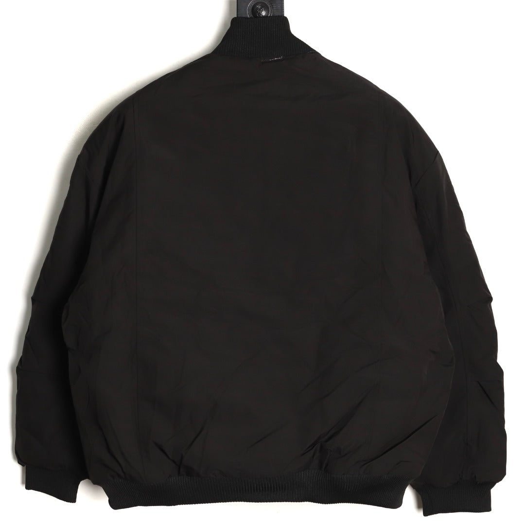 Nike Small-Logo Puffer Jacket – Black - back view