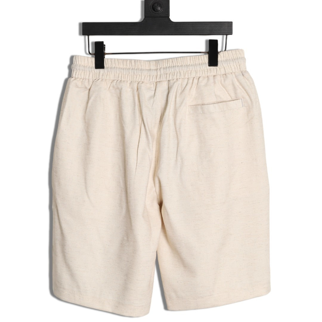 Ralph Lauren Pony Logo Casual Shorts – Cream - back view