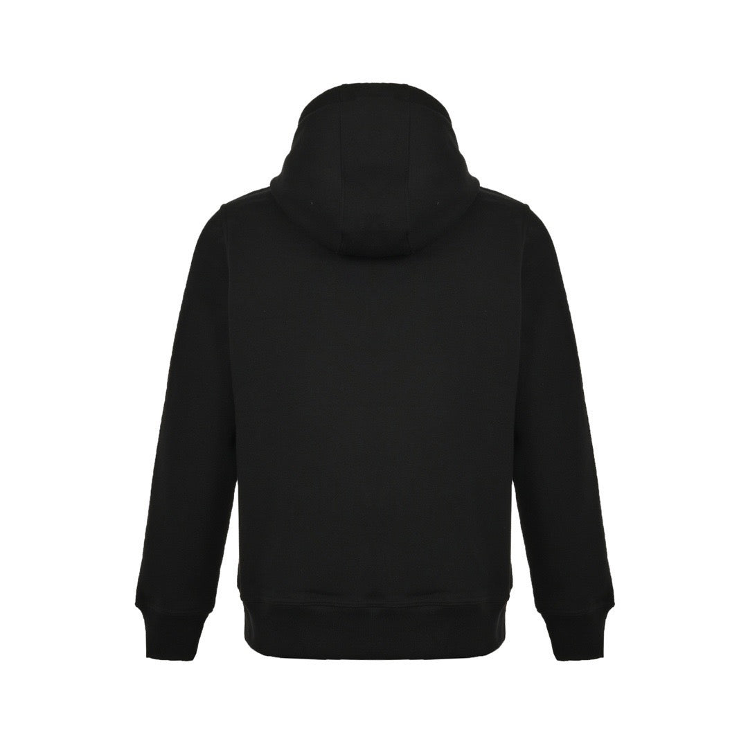 Burberry B-Logo Check-Lined Hooded Zip Jacket - back view