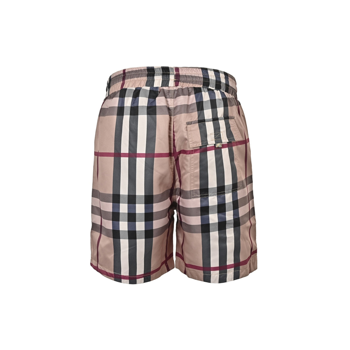 Burberry Check Drawstring Shorts - back view