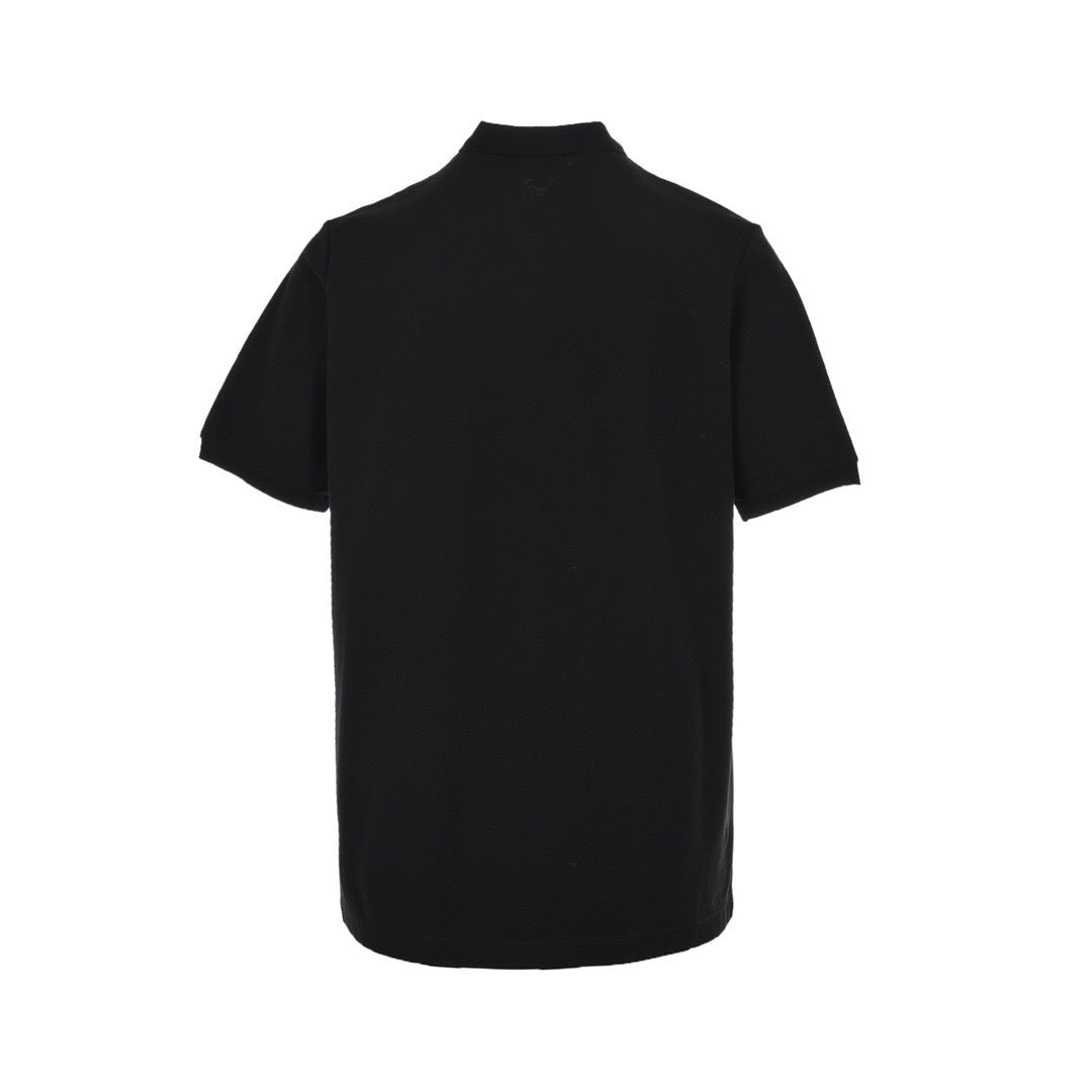 Burberry Equestrian Logo Embroidered Polo Shirt - back view