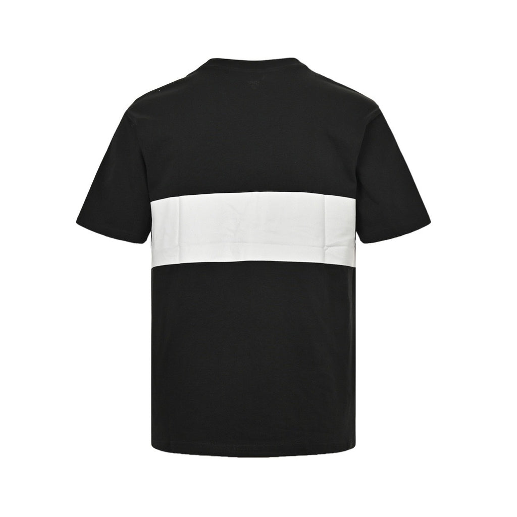 Burberry White Stripe Equestrian Graphic T-Shirt - back view