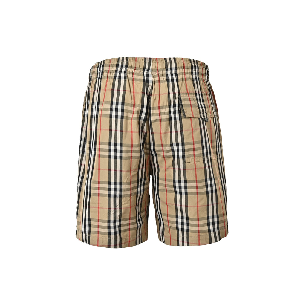 Burberry Check Beach Shorts - back view