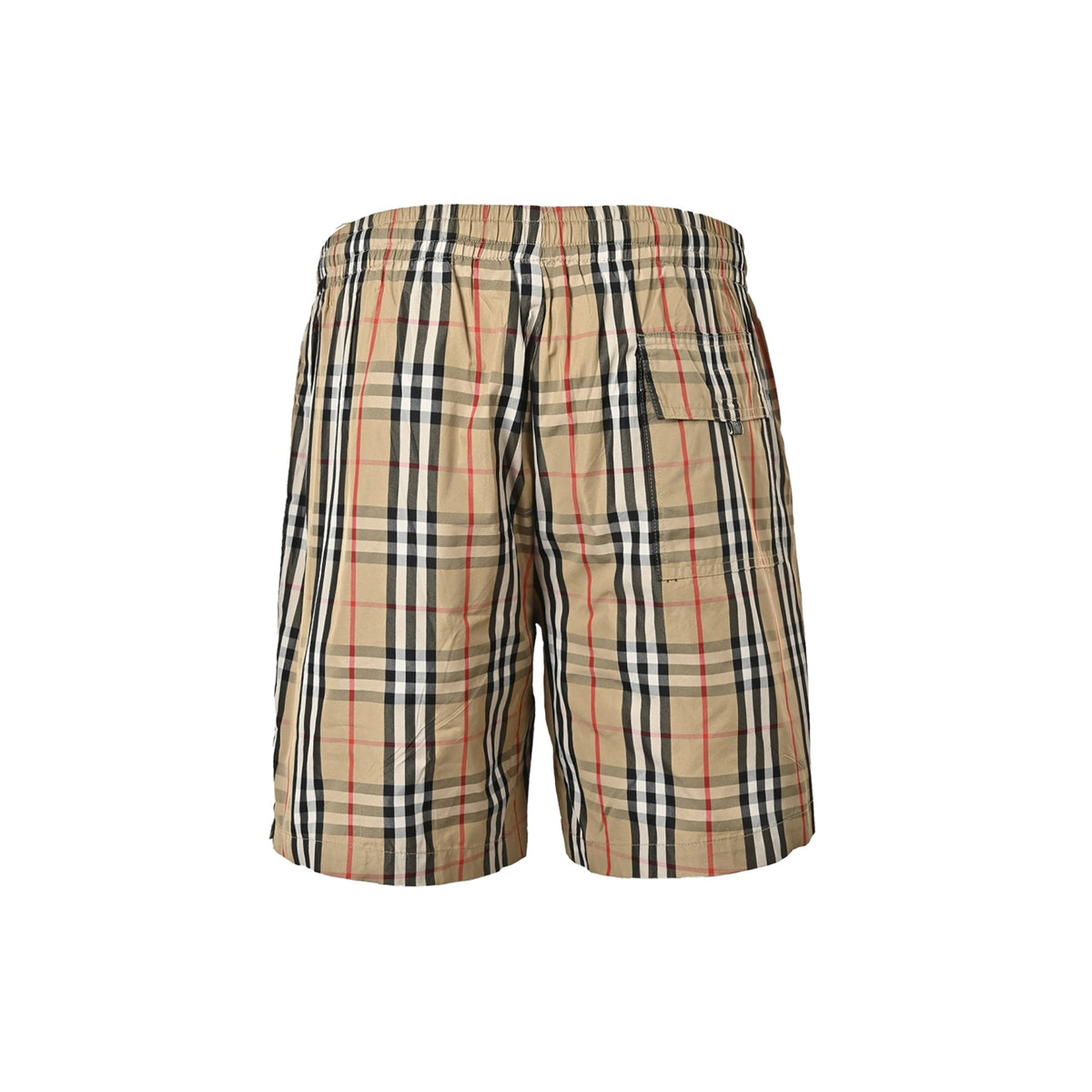 Burberry Check Beach Shorts - back view